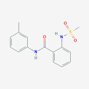 molecular formula C15H16N2O3S B299829 N-(3-methylphenyl)-2-[(methylsulfonyl)amino]benzamide 