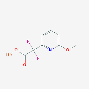 molecular formula C8H6F2LiNO3 B2998312 Lithium 2,2-difluoro-2-(6-methoxypyridin-2-yl)acetate CAS No. 2197054-40-1
