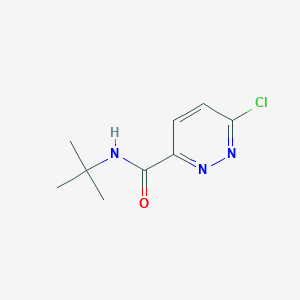 molecular formula C9H12ClN3O B2998342 N-叔丁基-6-氯吡哒嗪-3-甲酰胺 CAS No. 223444-85-7