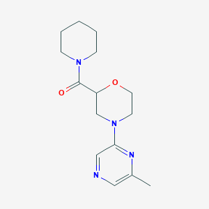 B2998360 [4-(6-Methylpyrazin-2-yl)morpholin-2-yl]-piperidin-1-ylmethanone CAS No. 2415462-77-8