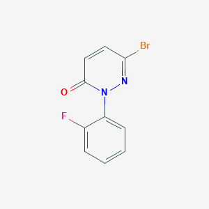 molecular formula C10H6BrFN2O B2998369 6-Bromo-2-(2-fluorophenyl)-2,3-dihydropyridazin-3-one CAS No. 2167486-19-1