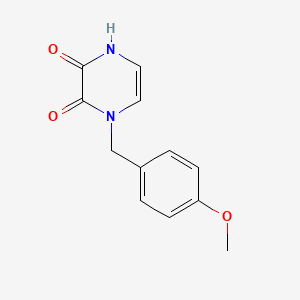 molecular formula C12H12N2O3 B2998372 4-[(4-methoxyphenyl)methyl]-1H-pyrazine-2,3-dione CAS No. 892279-00-4