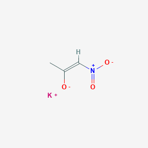 molecular formula C3H4KNO3 B2998373 potassium N-oxido-2-oxopropanimine oxide CAS No. 12542-75-5