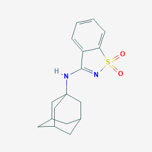 molecular formula C17H20N2O2S B299839 N-(1-adamantyl)-1,1-dioxo-1,2-benzothiazol-3-amine 