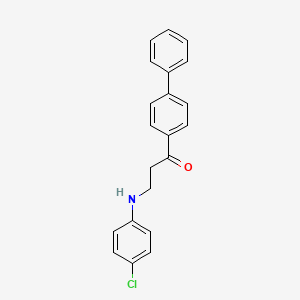 1-[1,1'-Biphenyl]-4-yl-3-(4-chloroanilino)-1-propanone