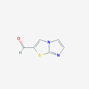 molecular formula C6H4N2OS B2998395 咪唑并[2,1-b]噻唑-2-甲醛 CAS No. 933722-72-6