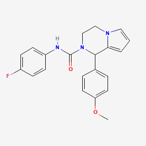 N-(4-fluorophenyl)-1-(4-methoxyphenyl)-1H,2H,3H,4H-pyrrolo[1,2-a]pyrazine-2-carboxamide