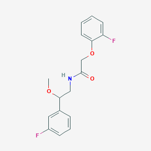 2-(2-fluorophenoxy)-N-(2-(3-fluorophenyl)-2-methoxyethyl)acetamide
