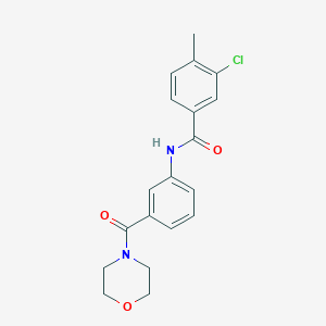 3-chloro-4-methyl-N-[3-(4-morpholinylcarbonyl)phenyl]benzamide