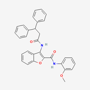 3-(3,3-diphenylpropanamido)-N-(2-methoxyphenyl)benzofuran-2-carboxamide