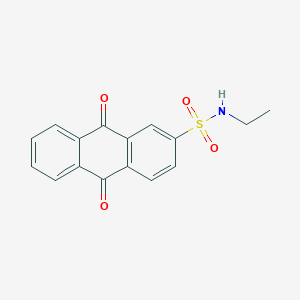 molecular formula C16H13NO4S B2998402 N-ethyl-9,10-dioxo-9,10-dihydroanthracene-2-sulfonamide CAS No. 873413-20-8