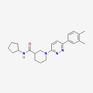 molecular formula C23H30N4O B2998408 N-cyclopentyl-1-(6-(3,4-dimethylphenyl)pyridazin-3-yl)piperidine-3-carboxamide CAS No. 1251568-66-7