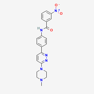 B2998427 N-(4-(6-(4-methylpiperazin-1-yl)pyridazin-3-yl)phenyl)-3-nitrobenzamide CAS No. 941983-36-4