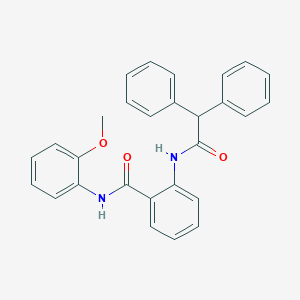 molecular formula C28H24N2O3 B299843 2-[(diphenylacetyl)amino]-N-(2-methoxyphenyl)benzamide 