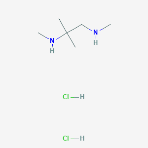 molecular formula C6H18Cl2N2 B2998443 1-N,2-N,2-三甲基丙烷-1,2-二胺；二盐酸盐 CAS No. 2411262-11-6
