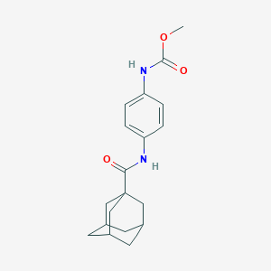 molecular formula C19H24N2O3 B299846 Methyl 4-[(1-adamantylcarbonyl)amino]phenylcarbamate 