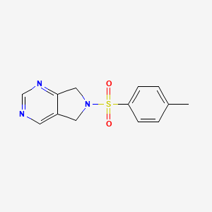 molecular formula C13H13N3O2S B2998466 6-对甲苯磺酰-6,7-二氢-5H-吡咯并[3,4-d]嘧啶 CAS No. 1706135-07-0