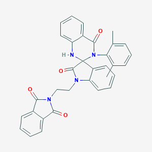 2-[2-(3'-(2,6-dimethylphenyl)-2,4'(1'H)-dioxo-2,2',3,3'-tetrahydrospiro{1H-indole-3,2'-quinazoline}-1-yl)ethyl]-1H-isoindole-1,3(2H)-dione