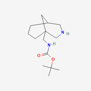 molecular formula C14H26N2O2 B2998471 Tert-butyl N-(3-azabicyclo[3.3.1]nonan-1-ylmethyl)carbamate CAS No. 2386023-55-6