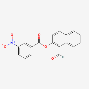 molecular formula C18H11NO5 B2998477 1-Formylnaphthalen-2-yl 3-nitrobenzoate CAS No. 380196-74-7
