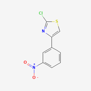 molecular formula C9H5ClN2O2S B2998512 2-Chloro-4-(3-nitrophenyl)thiazole CAS No. 1188122-55-5