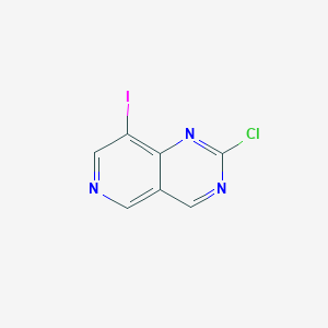 molecular formula C7H3ClIN3 B2998525 2-氯-8-碘吡啶并[4,3-d]嘧啶 CAS No. 1562987-94-3