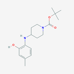 molecular formula C17H26N2O3 B2998533 tert-Butyl 4-((2-hydroxy-4-methylphenyl)amino)piperidine-1-carboxylate CAS No. 1824092-35-4