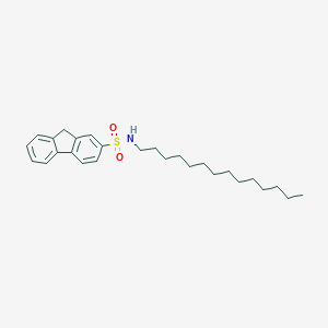 molecular formula C27H39NO2S B299856 N-tetradecyl-9H-fluorene-2-sulfonamide 