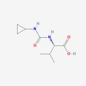 molecular formula C9H16N2O3 B2998575 (2S)-2-(cyclopropylcarbamoylamino)-3-methylbutanoic acid CAS No. 1173677-25-2