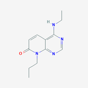 molecular formula C12H16N4O B2998580 4-(ethylamino)-8-propylpyrido[2,3-d]pyrimidin-7(8H)-one CAS No. 2034548-70-2