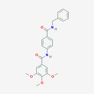 molecular formula C24H24N2O5 B299860 N-[4-(benzylcarbamoyl)phenyl]-3,4,5-trimethoxybenzamide 