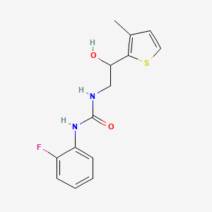 1-(2-Fluorophenyl)-3-(2-hydroxy-2-(3-methylthiophen-2-yl)ethyl)urea