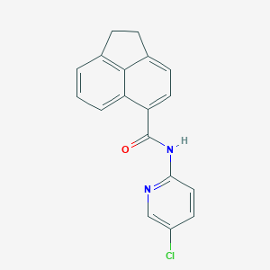 molecular formula C18H13ClN2O B299862 N-(5-chloro-2-pyridinyl)-1,2-dihydro-5-acenaphthylenecarboxamide 