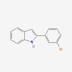 molecular formula C14H10BrN B2998627 2-(3-bromophenyl)-1H-indole CAS No. 93716-78-0