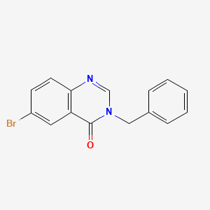 molecular formula C15H11BrN2O B2998657 3-benzyl-6-bromoquinazolin-4(3H)-one CAS No. 100954-32-3