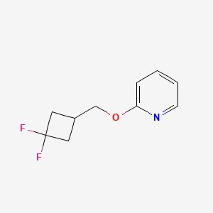 molecular formula C10H11F2NO B2998664 2-[(3,3-二氟环丁基)甲氧基]吡啶 CAS No. 2197577-86-7