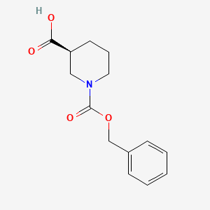 molecular formula C14H17NO4 B2998697 (S)-1-((苄氧羰基)哌啶-3-羧酸 CAS No. 88466-74-4