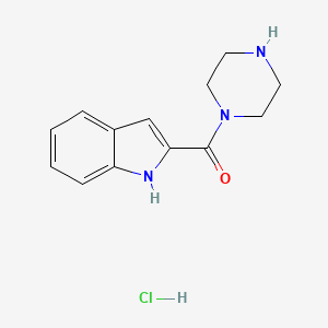 2-(piperazine-1-carbonyl)-1H-indole hydrochloride