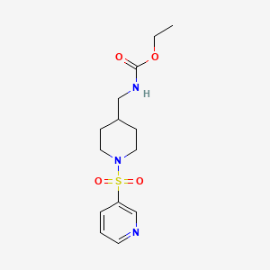 Ethyl ((1-(pyridin-3-ylsulfonyl)piperidin-4-yl)methyl)carbamate
