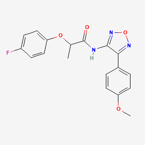 2-(4-fluorophenoxy)-N-(4-(4-methoxyphenyl)-1,2,5-oxadiazol-3-yl)propanamide