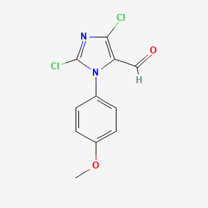 2,5-Dichloro-3-(4-methoxyphenyl)imidazole-4-carbaldehyde
