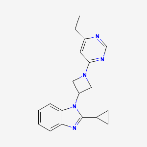 2-Cyclopropyl-1-[1-(6-ethylpyrimidin-4-yl)azetidin-3-yl]benzimidazole