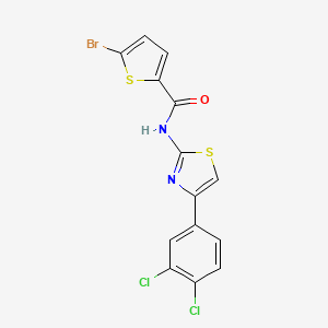 5-bromo-N-[4-(3,4-dichlorophenyl)-1,3-thiazol-2-yl]thiophene-2-carboxamide