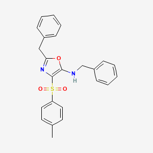 Benzyl-(2-benzyl-4-(toluene-4-sulfonyl)-oxazol-5-YL)-amine