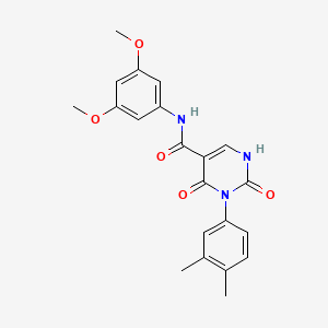 N-(3,5-dimethoxyphenyl)-3-(3,4-dimethylphenyl)-2,4-dioxo-1,2,3,4-tetrahydropyrimidine-5-carboxamide