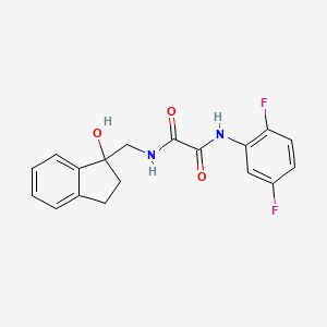 B2998792 N1-(2,5-difluorophenyl)-N2-((1-hydroxy-2,3-dihydro-1H-inden-1-yl)methyl)oxalamide CAS No. 1396848-40-0