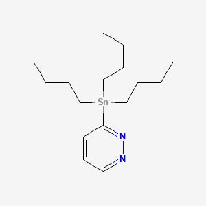 molecular formula C16H30N2Sn B2998798 3-(Tributylstannyl)pyridazine CAS No. 332133-93-4