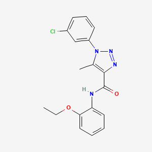 1-(3-chlorophenyl)-N-(2-ethoxyphenyl)-5-methyl-1H-1,2,3-triazole-4-carboxamide