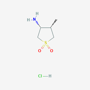 Rac-(3R,4S)-3-amino-4-methyl-1lambda6-thiolane-1,1-dione hydrochloride