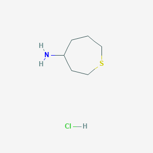 molecular formula C6H14ClNS B2998810 Thiepan-4-amine hydrochloride CAS No. 2193060-74-9